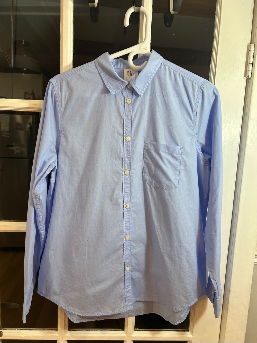 A59.    GAP Pale Blue Long-Sleeve Button-Down Shirt